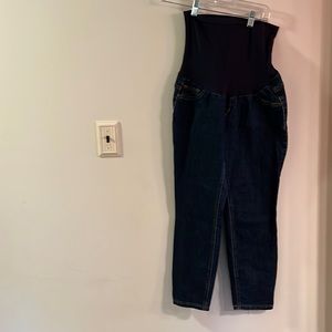 Indigo Blue Petite Large Maternity Jeans